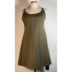 NWT HALARA Softlyzero Easy peasy Dress, Size XL Olive Green Bra Shorts